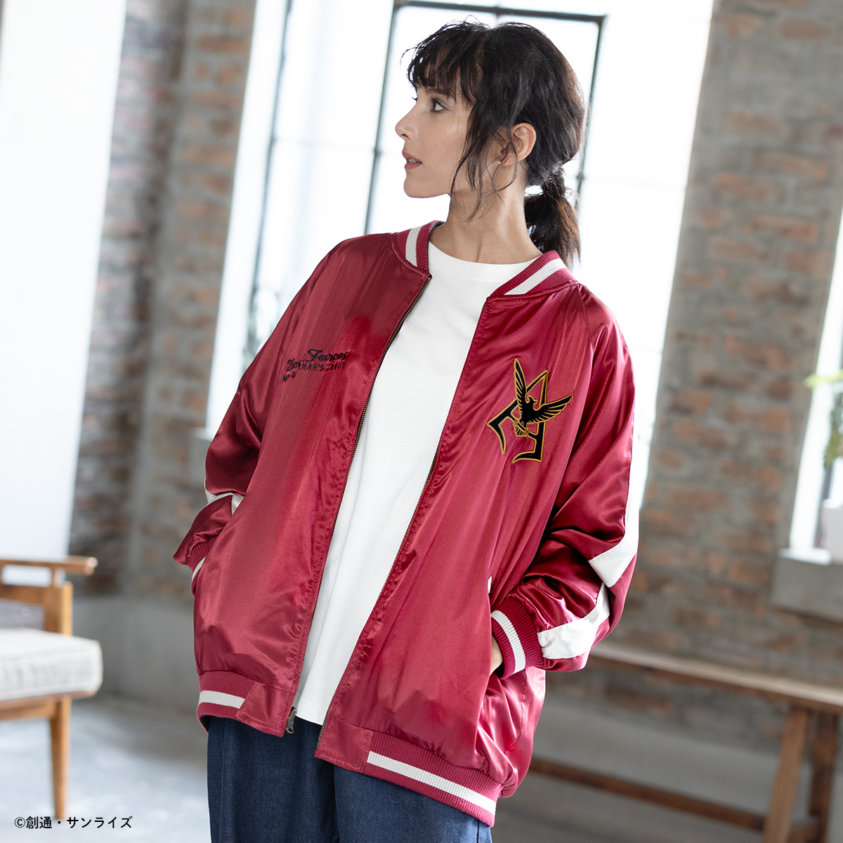 STRICT-G「ガンダムシリーズ」45周年スカジャン サザビー シャア専用
