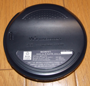 スタフ屋 ポータブルCDプレーヤー(SONY CD WALKMAN D-EJ775)