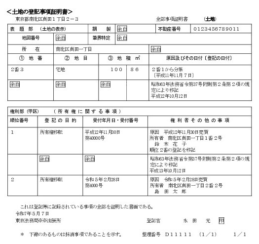 だれでもわかる「不動産の表示」の記載方法｜司法書士法人 鈴木総合