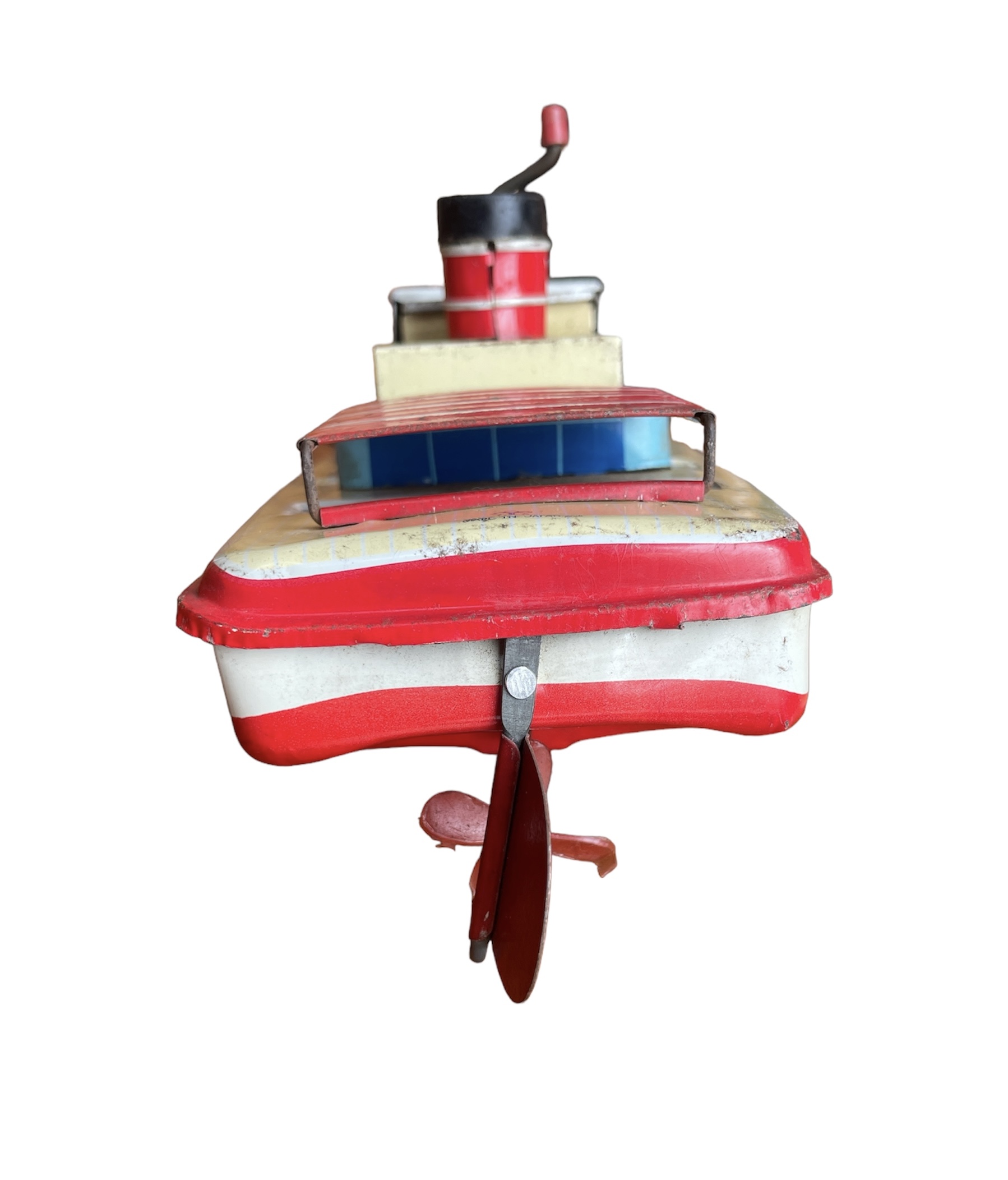 ヨネザワ玩具 TOURIST BOAT Y-7 MAYFLOWER ブリキ船玩具 日本製 当時物