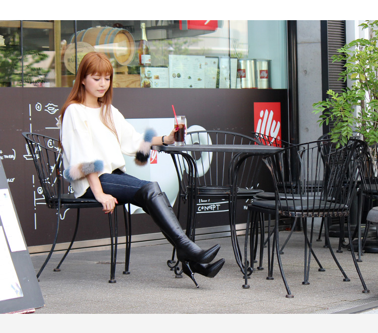 COMEX】 2color/ 12cmヒール/ ニーハイブーツ/ ブーツ/ ピンヒール