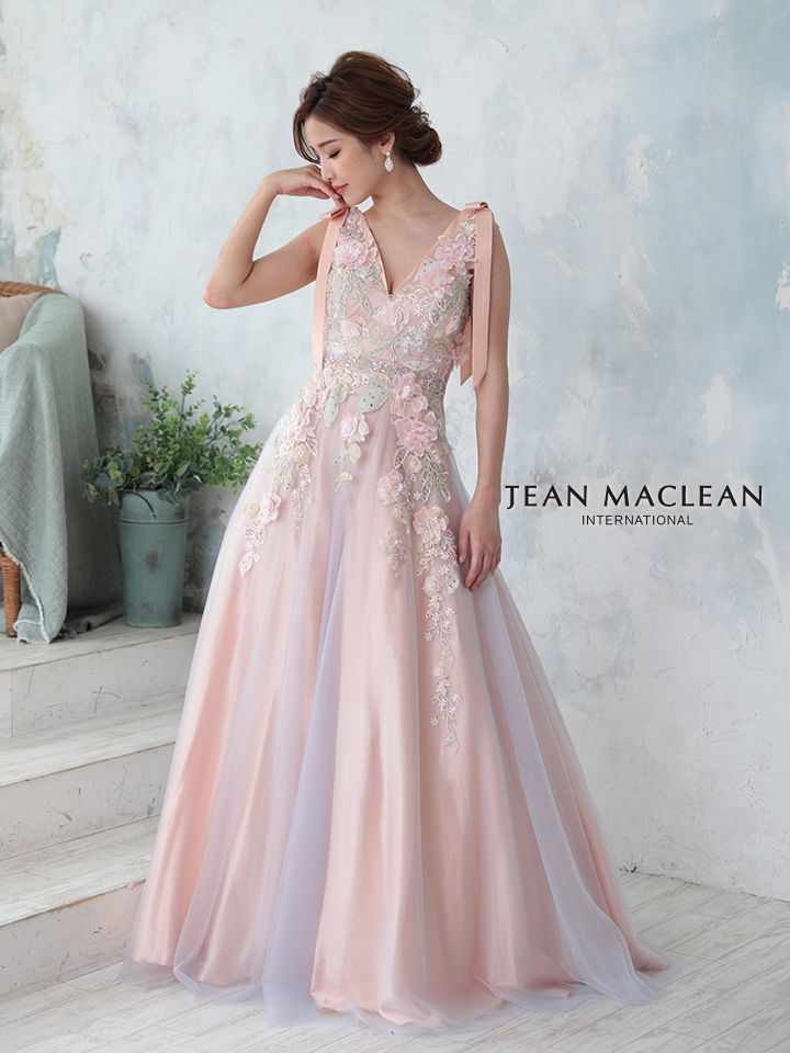 Lサイズあり【JEAN MACLEAN/ジャンマクレーン】肩リボン/ 立体フラワー