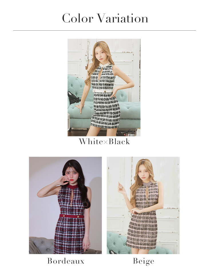 XSサイズあり【Glossy/グロッシー】フロントジッパー/ チェック柄