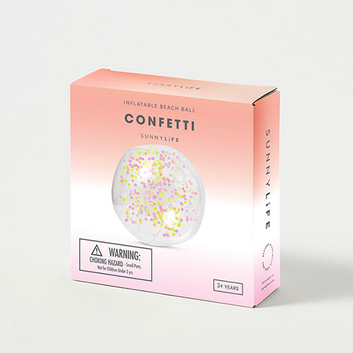 スギカウ / SUNNYLIFE(サニーライフ) ビーチボール コンフェティ ピンク