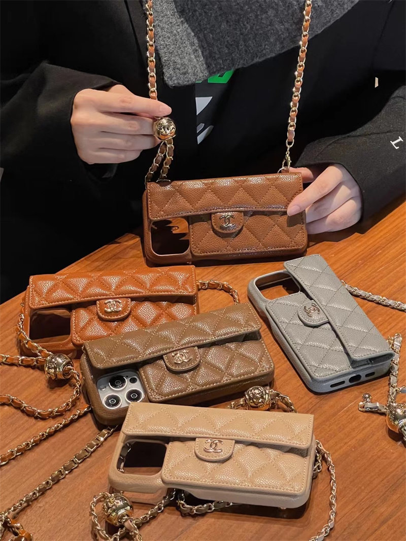 シャネル iphone17/17promaxケース ショルダー chanel スマホ