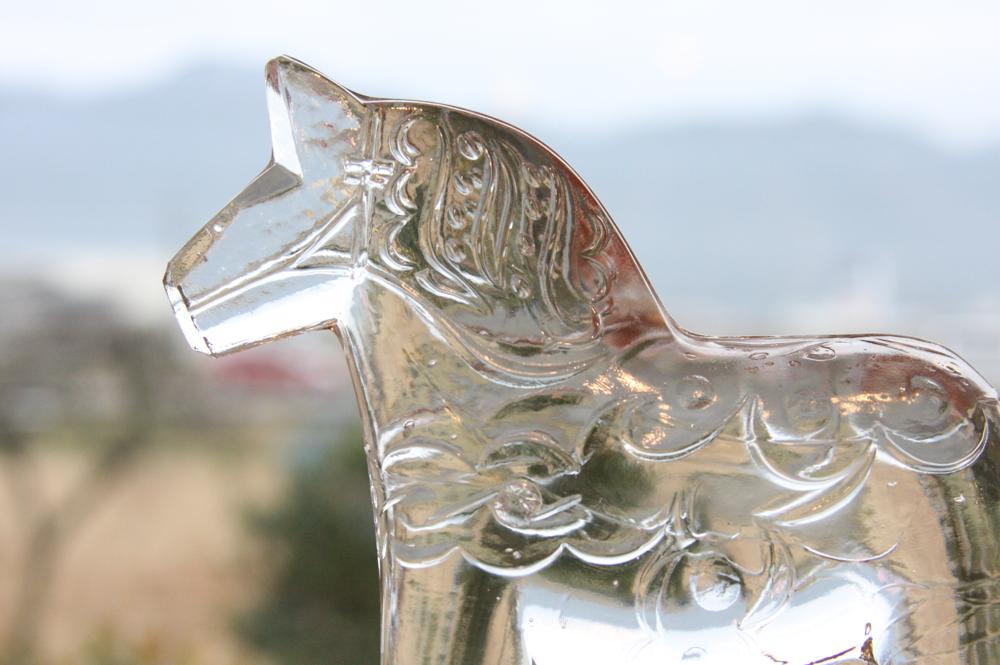 Lindshammar社製| ガラスのオブジェ |ダーラナホース 特大サイズ