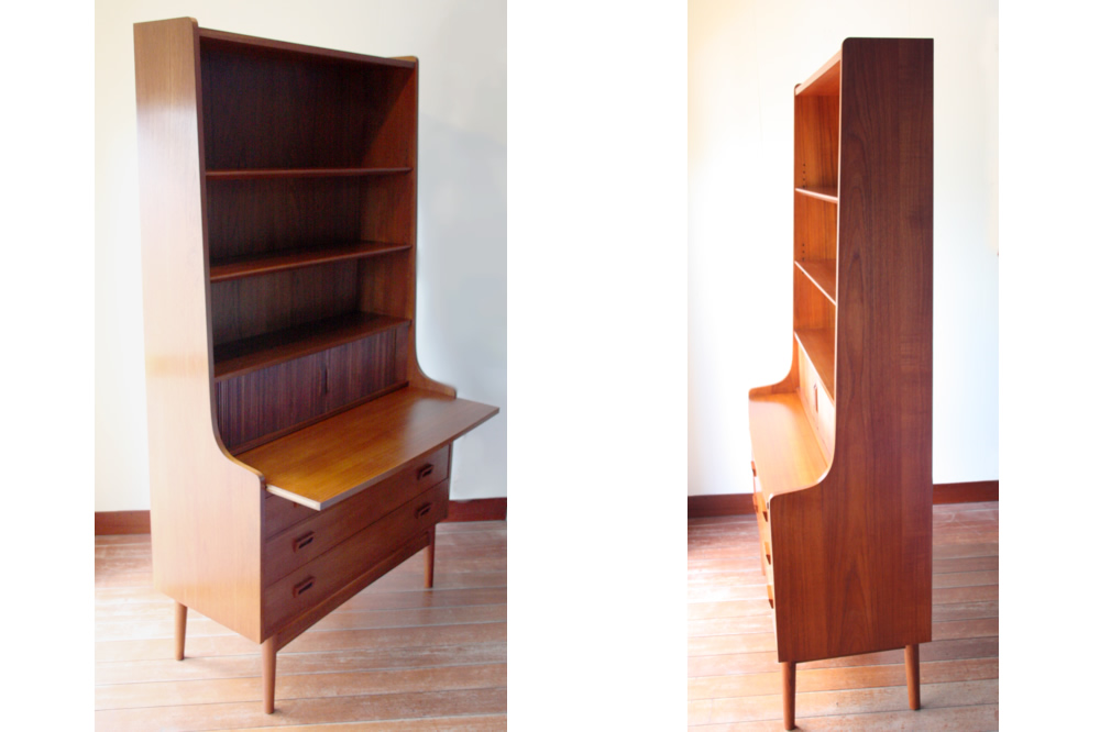 ゆみぽん】デンマーク チーク材 ブックシェルフ北欧家具 北欧