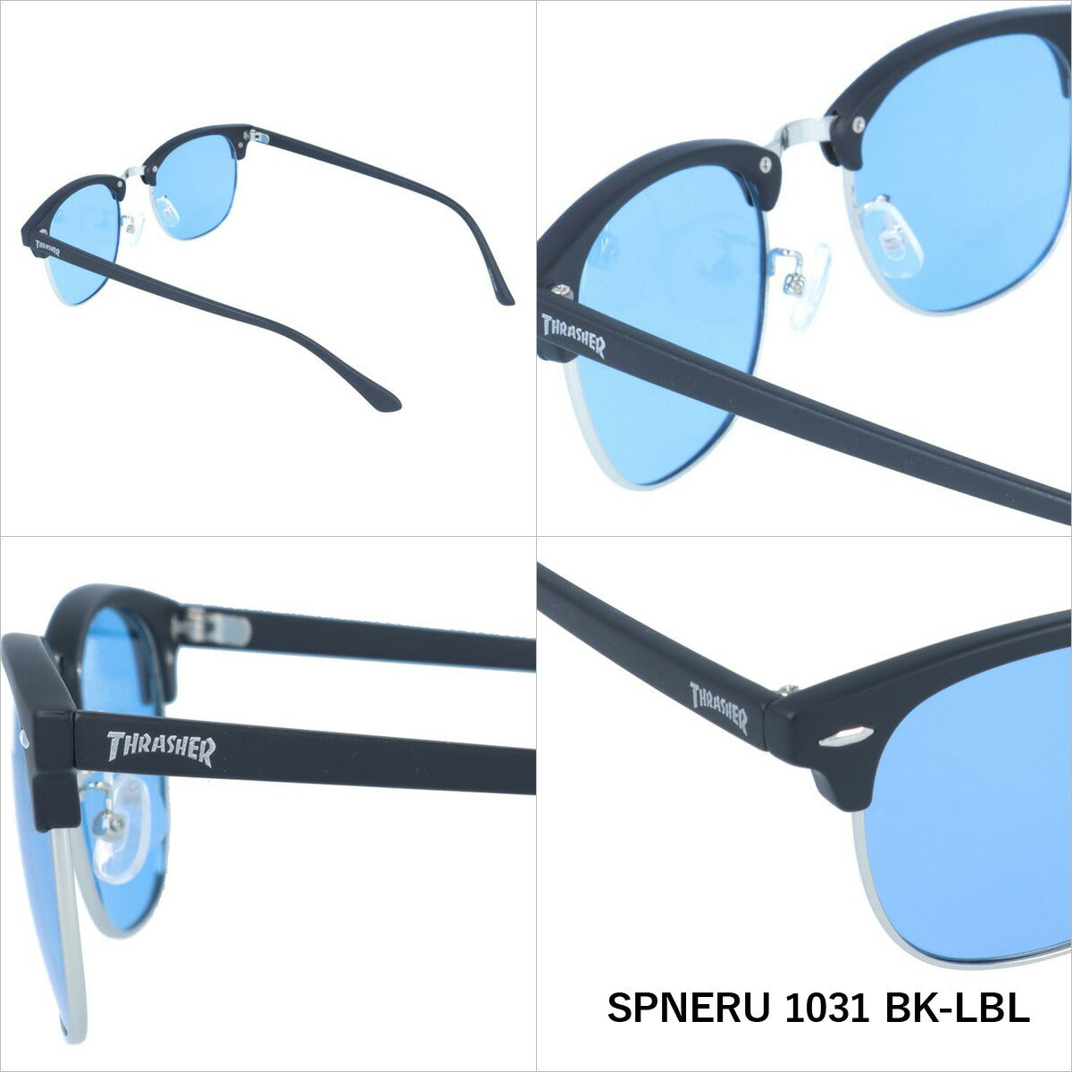 スラッシャー 偏光 サングラス カラーレンズ メンズ レディース UV