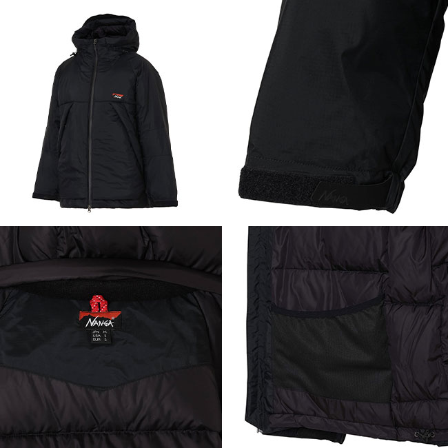 NANGA ナンガ オーロラテックスダウンジャケットイブキ(S ブラック