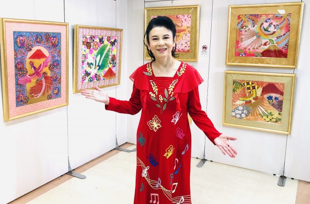 開運 あいはら友子 赤富士絵画展 - サンテレビニュース
