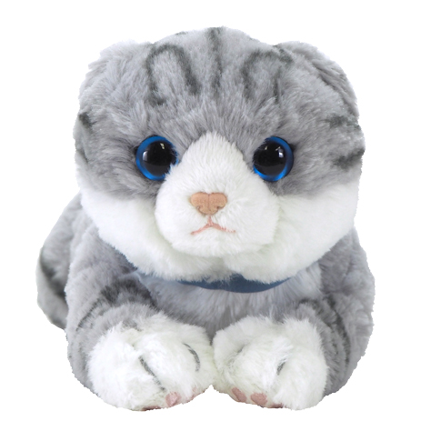 ひざねこ ぬいぐるみ(S) スコティッシュフォールド GY - サンレモン