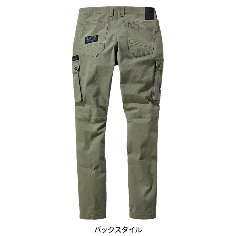 作業ズボン ストレッチノータックカーゴパンツ 自重堂Jawin 53502