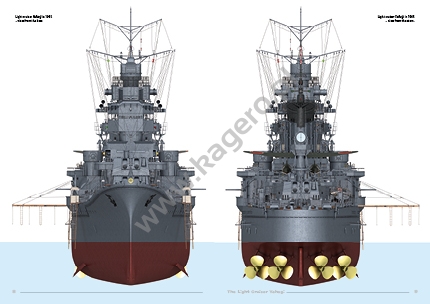 The Japanese Cruiser Yahagi Kagero -K3D-16036