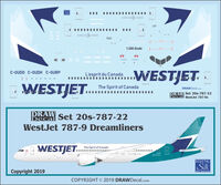 Boeing 787-9 Dreamliner - Japan Airlines Draw Decal -20-787-02B