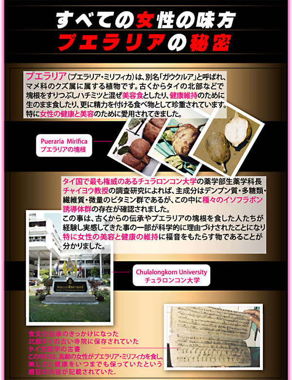 プエラリア99｜プエラリアミリフィカ99％配合 ビューティーアップ