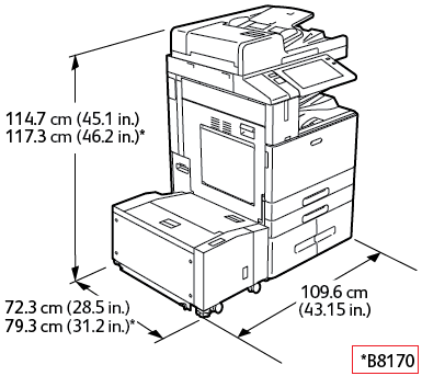 Physical Specifications and Clearance Requirements - High Capacity