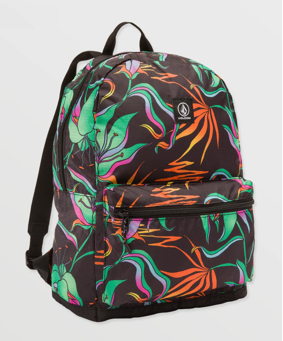 Volcom BT Packable Backpack - Black/Green - Surf Station Store
