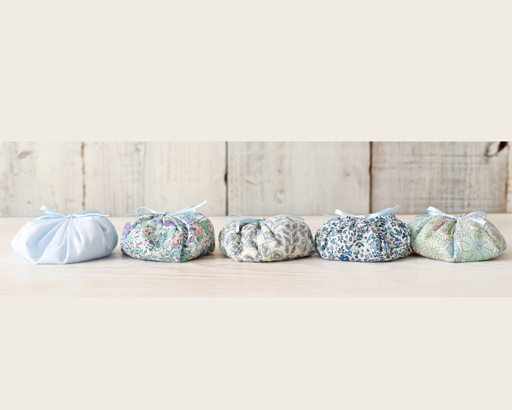 ☆Liberty リボンのお手玉キット ベイビーブルー [M便 1/1]の通販