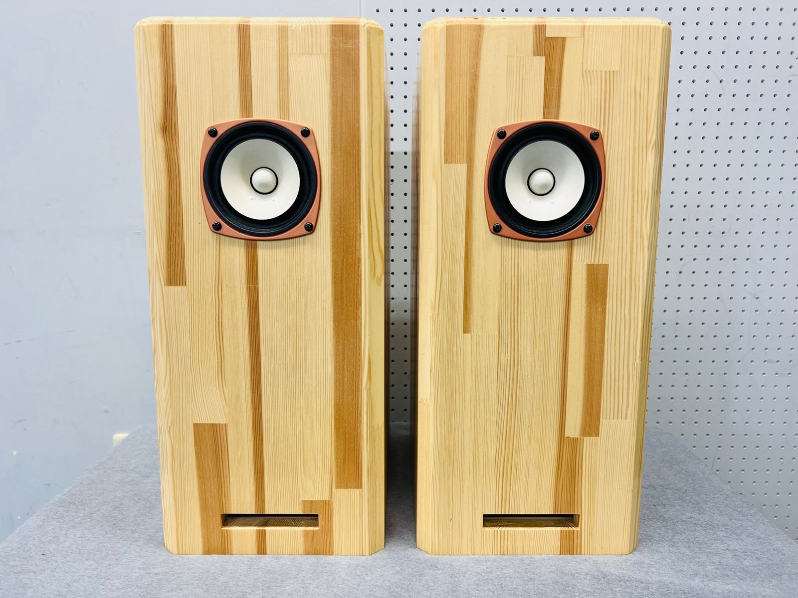 FOSTEX FE103-Sol 10cm フルレンジスピーカー 自作箱付き ペア