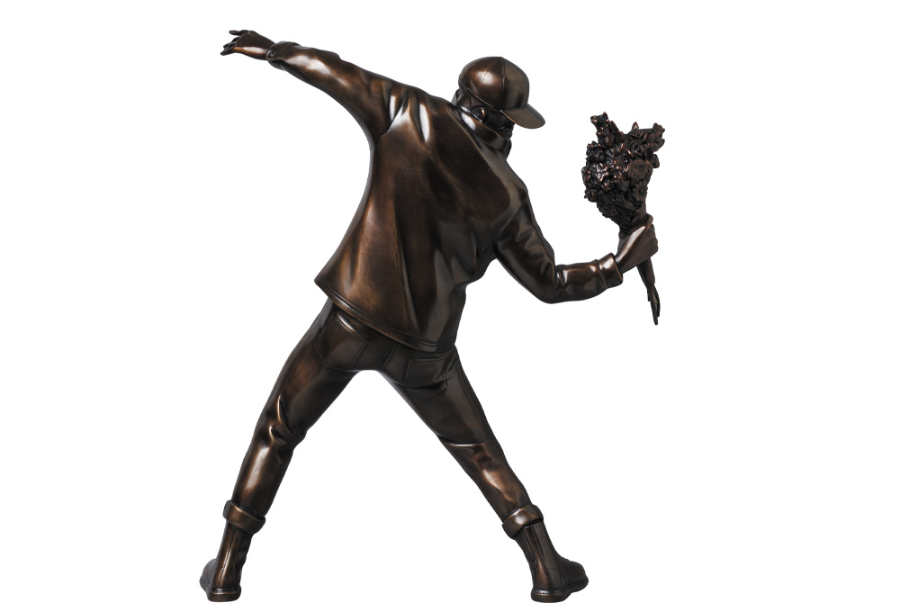 FLOWER BOMBER BRONZE STATUE – Sync.