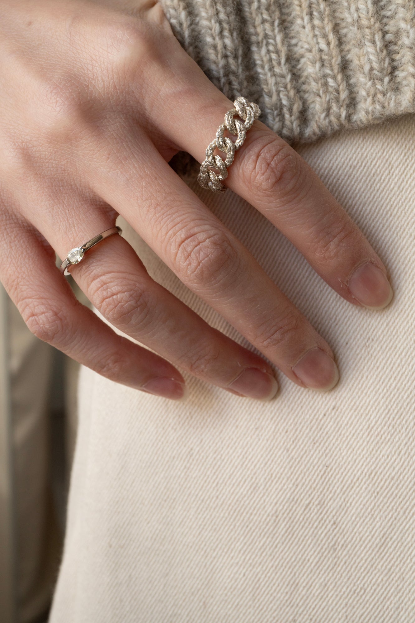 simmon Seta One-off Unite Ring シモン セータ ペアシェイプイエロー