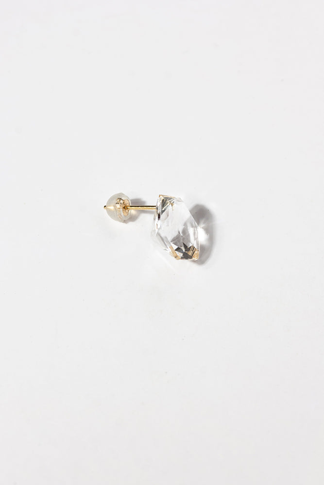 simmon Seta Hexagon quartz pierced earring シモン セータ クォーツ