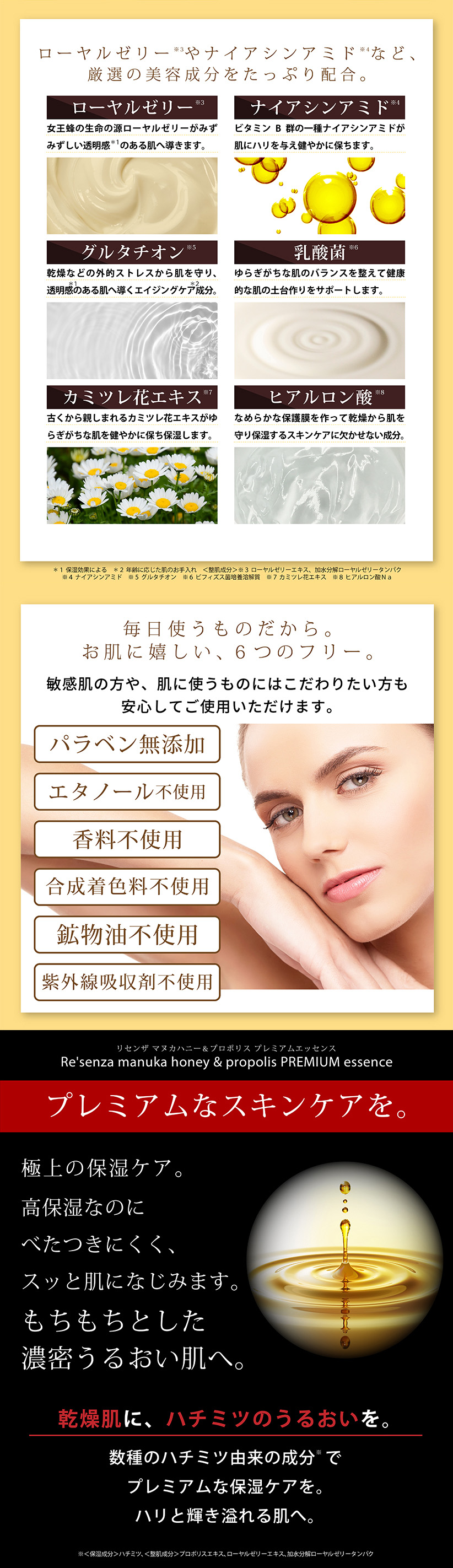 Re'senza マヌカハニー＆プロポリス プレミアムエッセンス 美容液