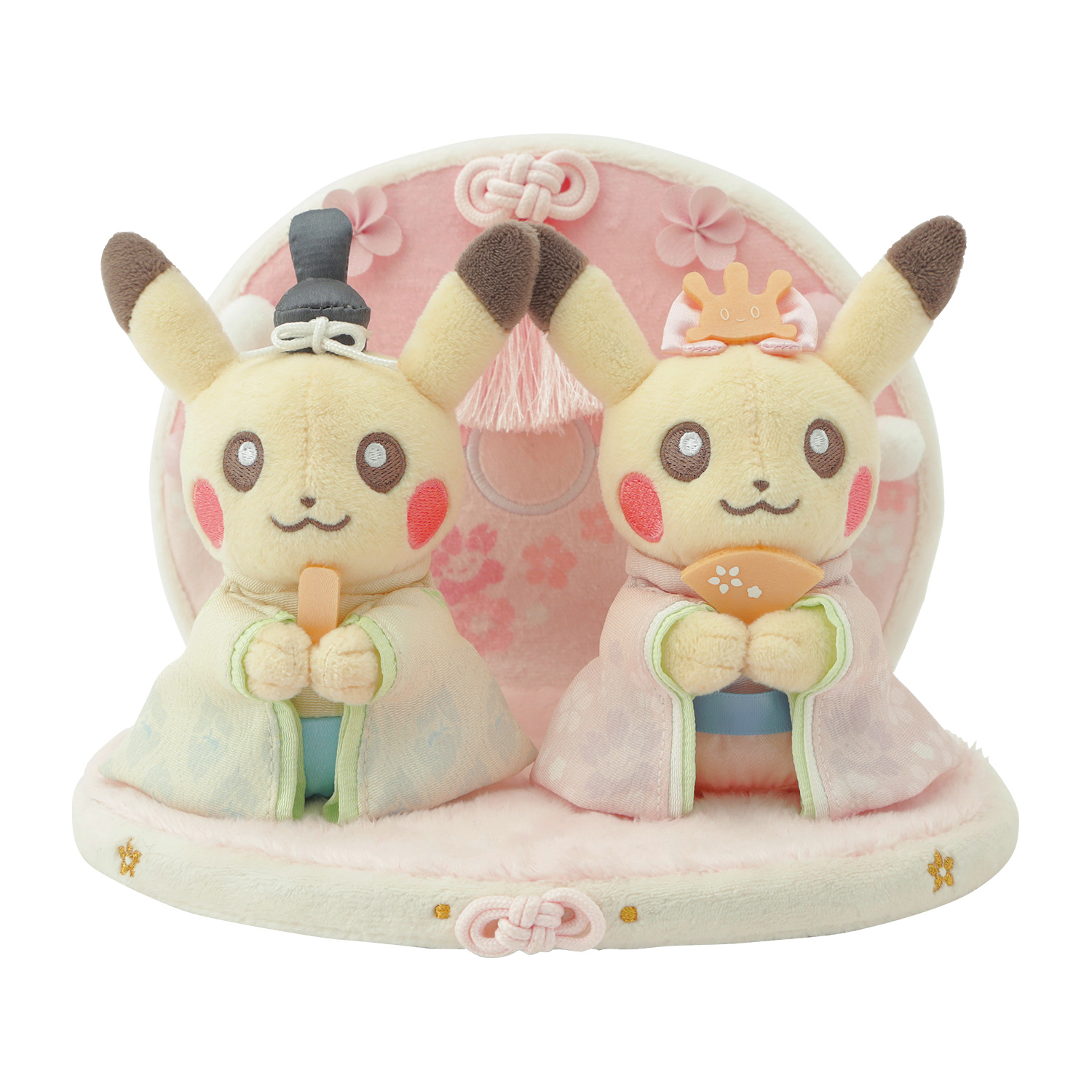 ひなまつりにぴったりなピカチュウたちのぬいぐるみが、ポケモン