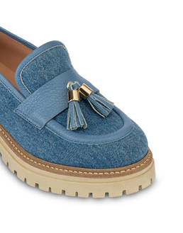 Moorland Denim Loafers Denim/sky | Pollini