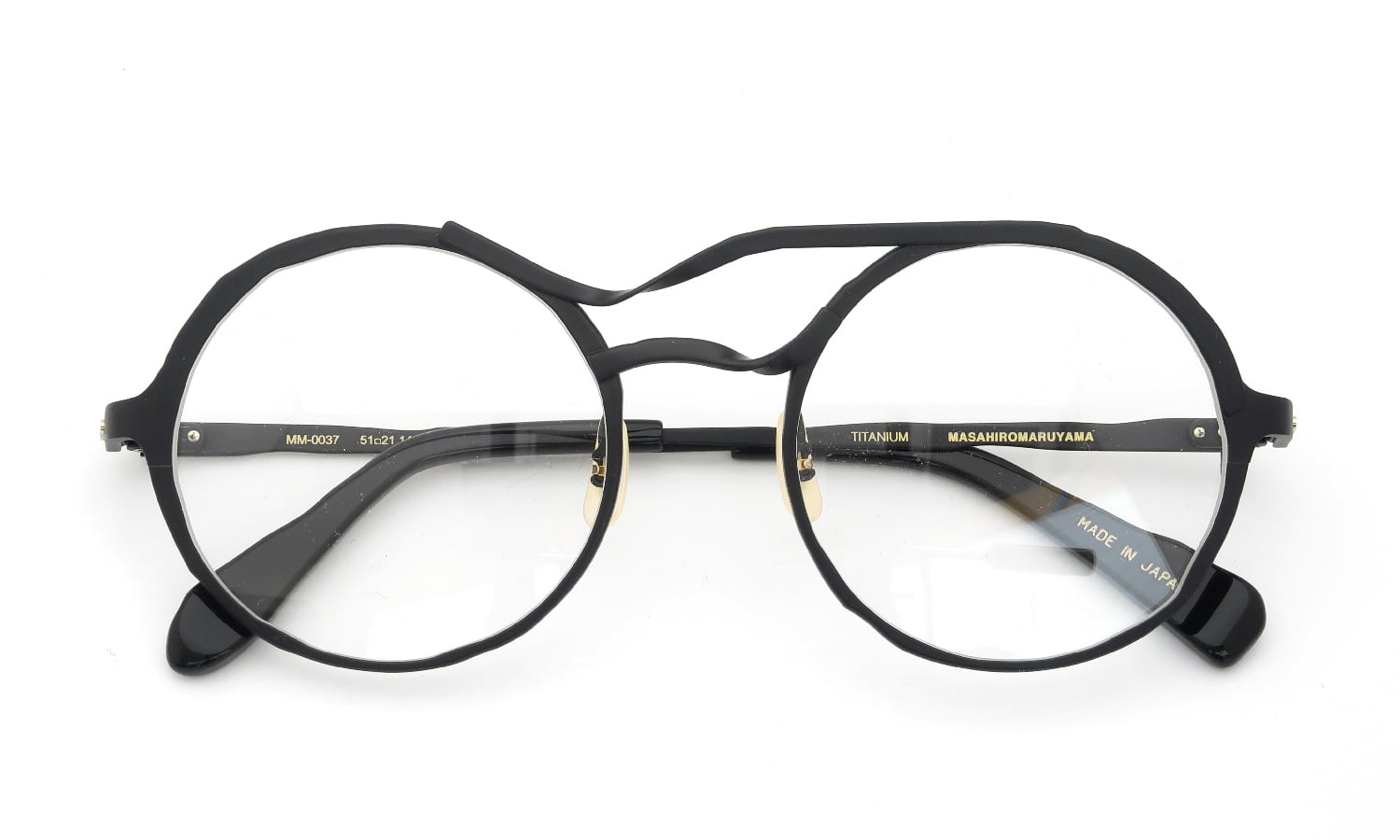 MASAHIROMARUYAMA 丸メガネ MM-0037通販 col.2 BLACK/BLACK (twist