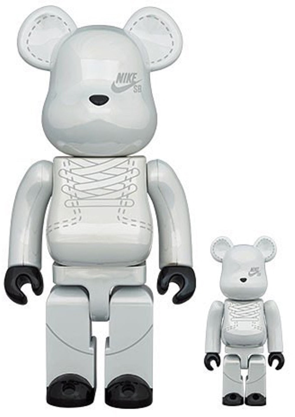 BEARBRICK Nike SB White (400% + 100%) – Post Modern Vandal