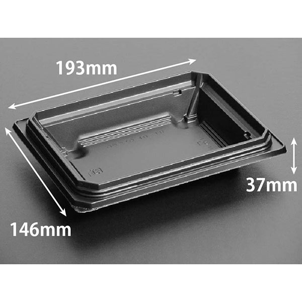 どんぶり容器 バイオデリカ 枠重 40-1B 黒 リスパック | テイクアウト