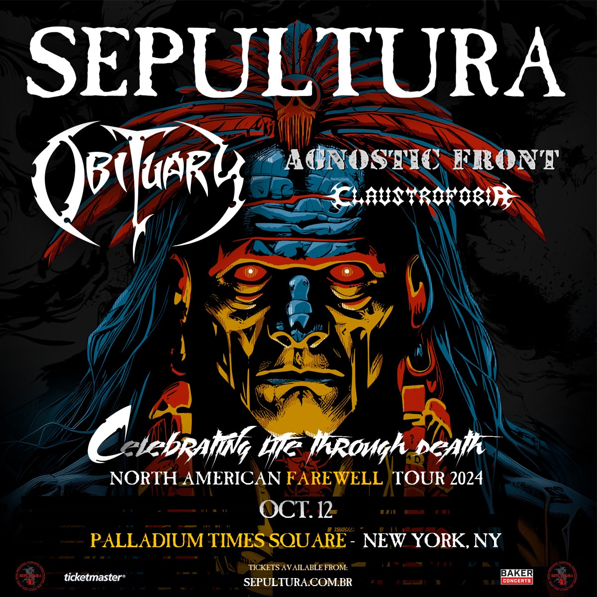 SEPULTURA - Celebrating Life Through Death Farewell Tour 2024