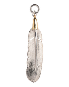 Larry Smith Gold Eagle Head Plain Feather, Right – Pancho And