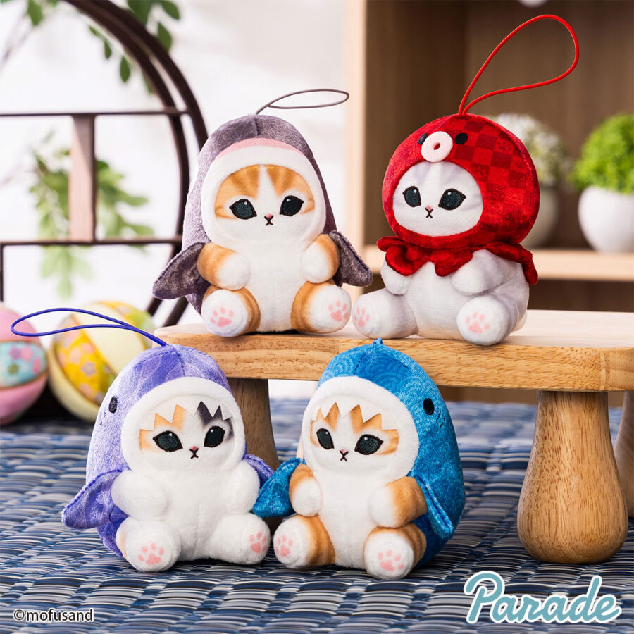 mofusand サメにゃん＆シャチにゃんマスコット ～浮き輪でエンジョイ