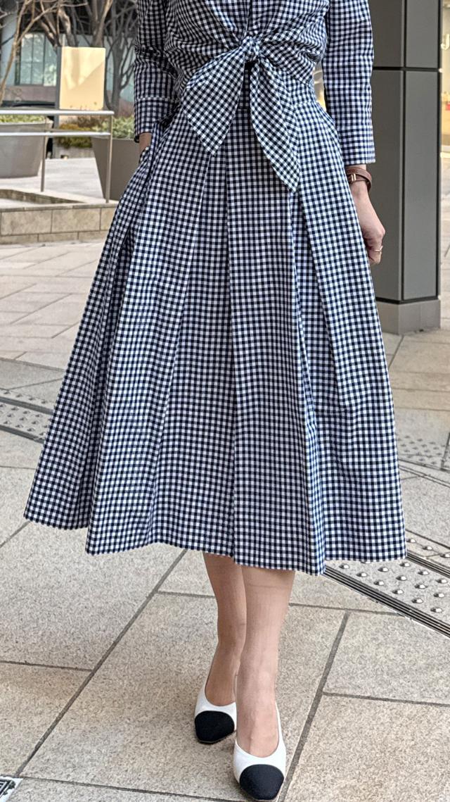 チュールインギンガムチェックスカート｜JENNE(ジェンヌ)公式通販