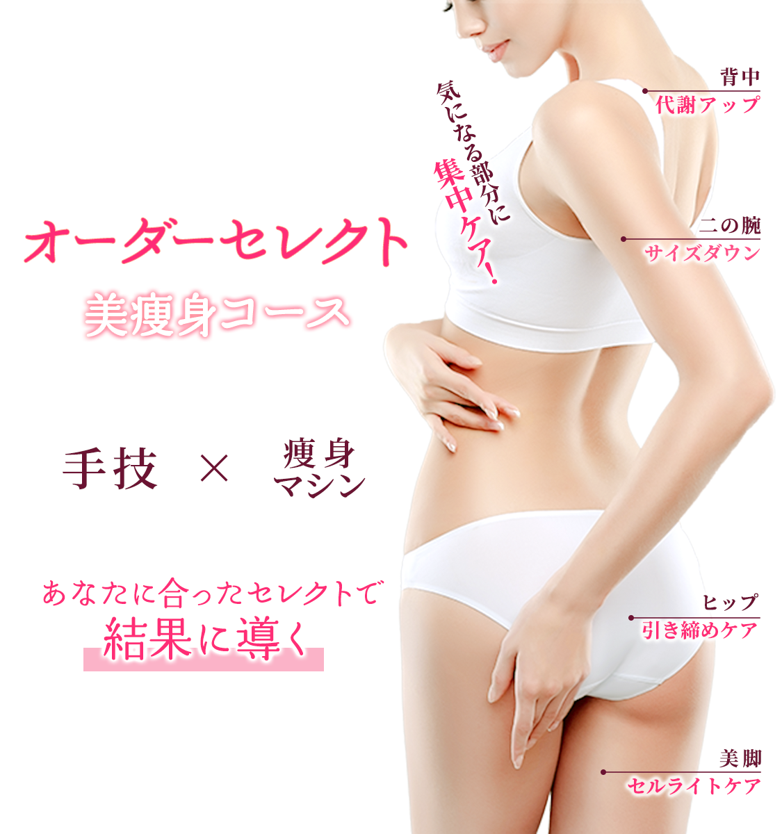 オーダーセレクト美痩身コース [集中ケア] 体験｜エステティックサロン