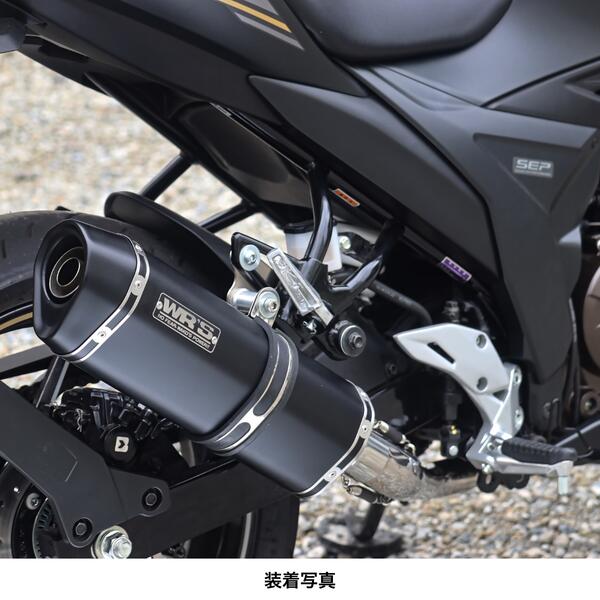 WR'S SUZUKI ジクサー250 SS-OVAL フルエキゾーストマフラー（F-BLACK