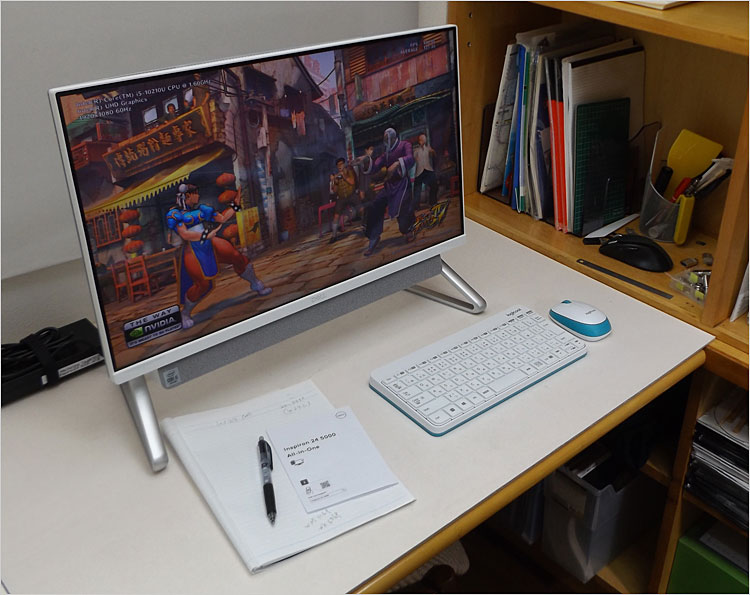 レビュー！DELL Inspiron 24 5000 フレームレス デスクトップ（5490）