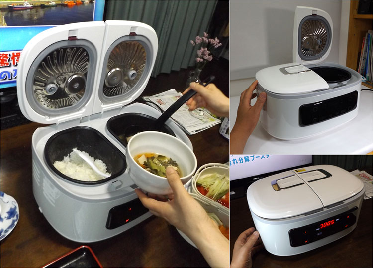 2つの鍋を内蔵する、ツインシェフ使用レビュー！ご飯とおかずを同時調理