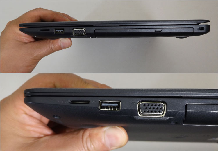 光学ドライブを内蔵した、15.6インチ・ビジネスノート Vostro 15