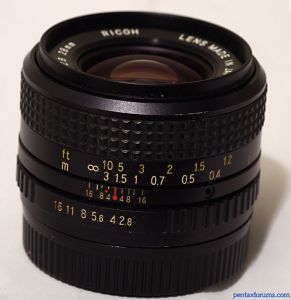 Ricoh Rikenon XR 28mm F2.8 Lens Reviews - Ricoh Lenses - Pentax