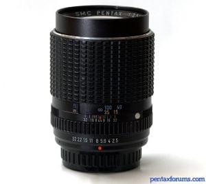 SMC Pentax 135mm F2.5 Reviews - K Prime Lenses - Pentax Lens