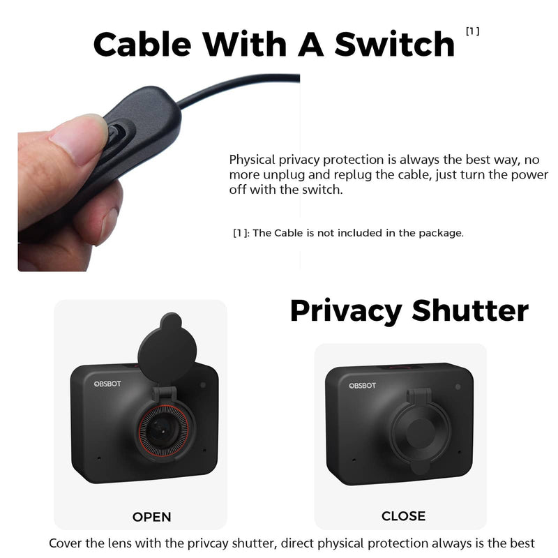 OBSBOT Meet 4K Webcam Ultra HD AI-Powered Virtual Background