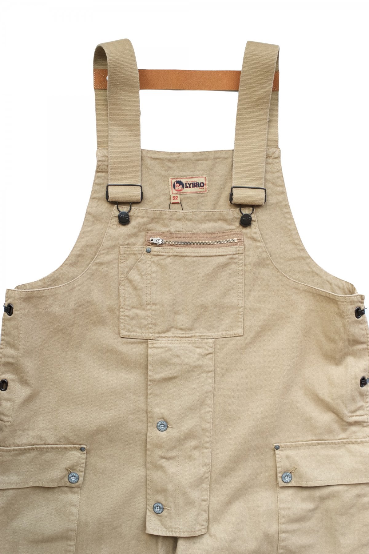 NIGEL CABOURN - LYBRO NAVAL DUNGAREE HERRINGBONE - TAN – PHAETON