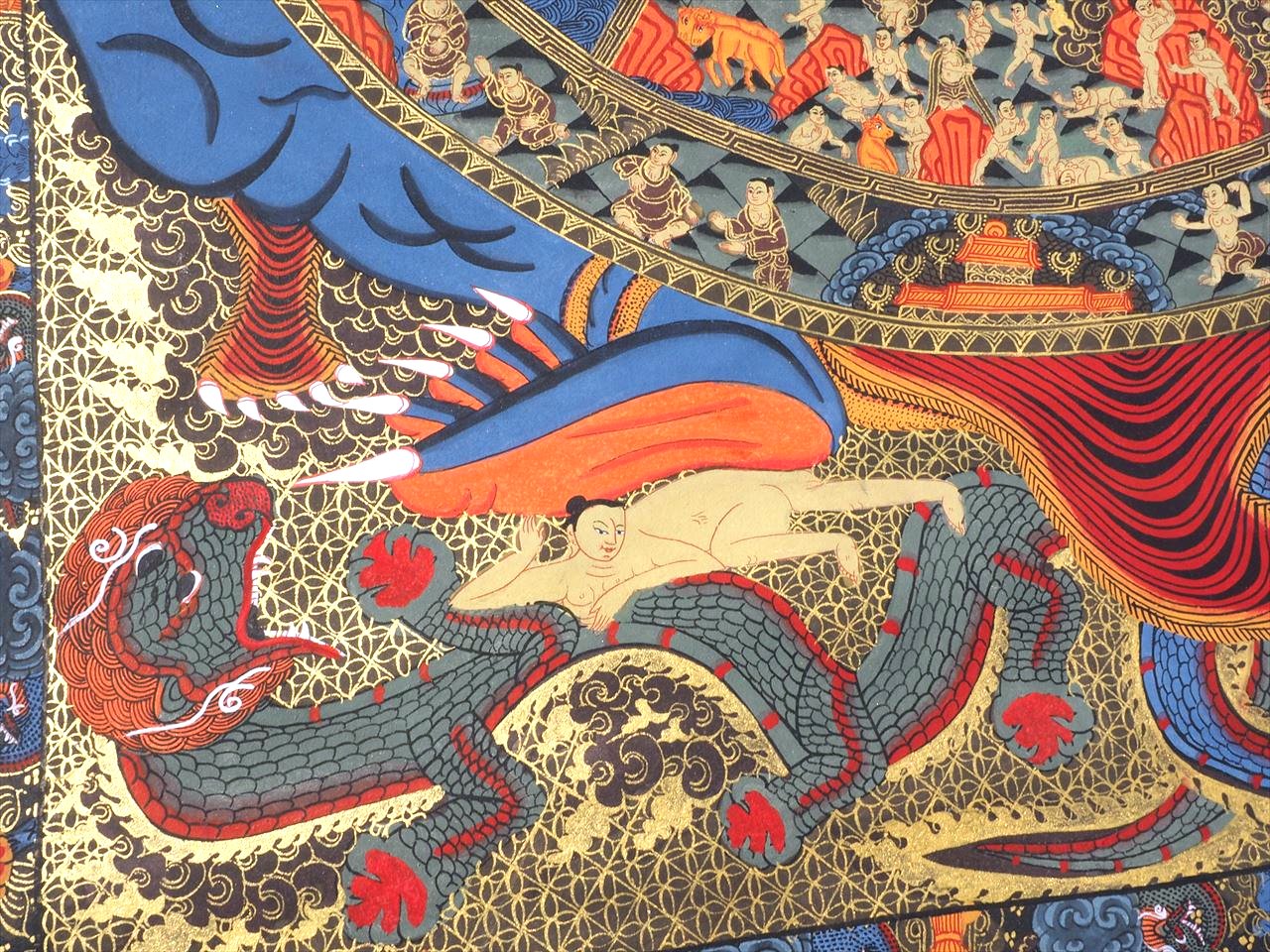 ◇現地より直送！職人による肉筆◇貴重な本物・曼荼羅（マンダラ