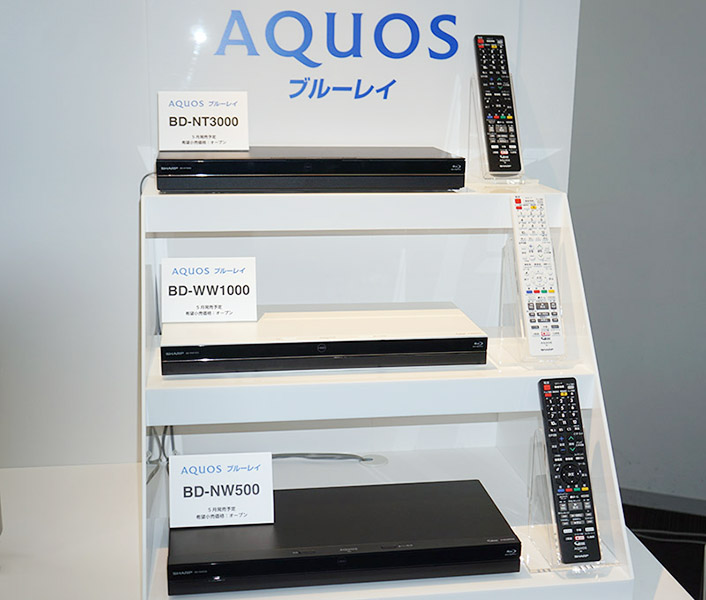 シャープ、テレビ視聴を90分遡れる“AQUOSタイムシフト”搭載BD
