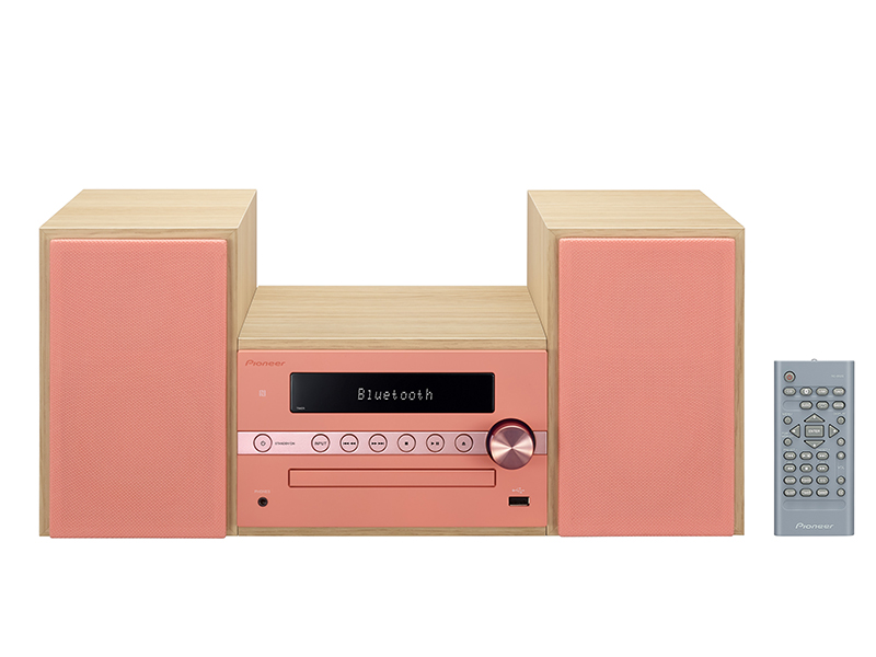 パイオニア、BT対応CDミニコンポ「X-CM56」。インテリアに合わせやすい