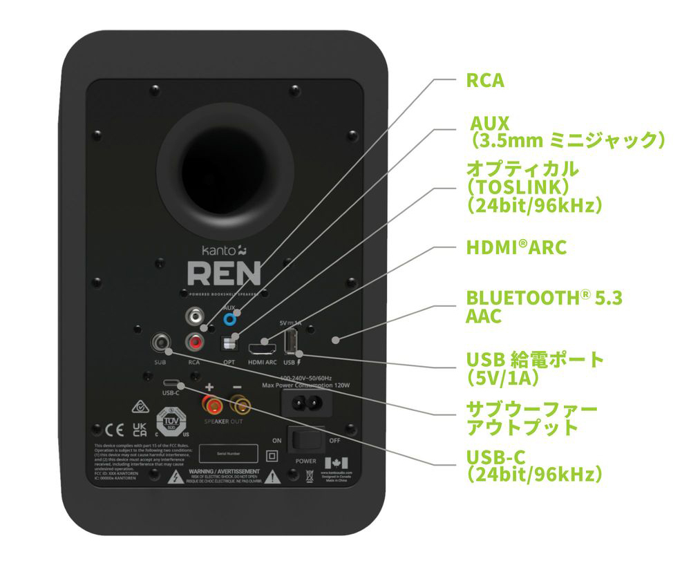 Kanto Audio、HDMI対応のコンパクト・アクティブスピーカー「REN