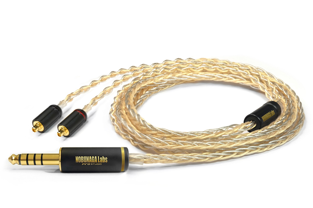 NOBUNAGA Labs、純銀パラジウムメッキ＋純金メッキのリケーブル「新